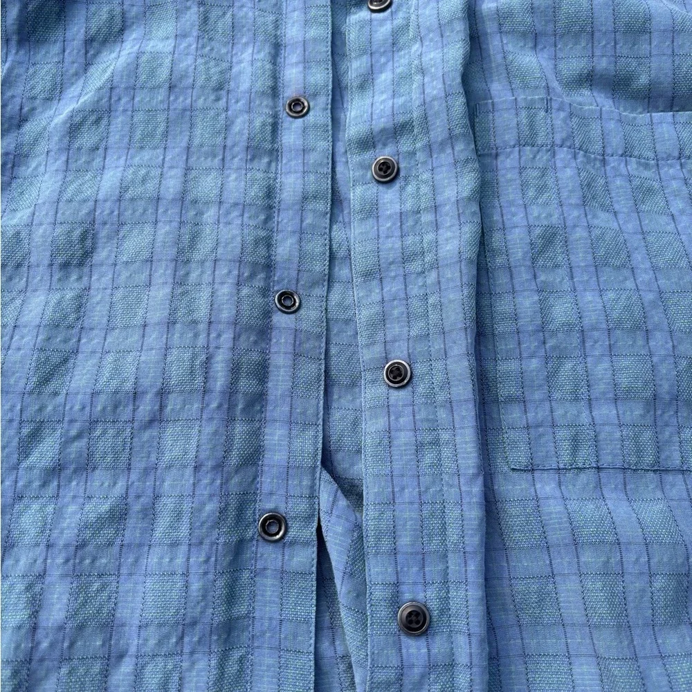 5.11 Tactical Casual Blue Button Down Shirt Concealed Pocket size 2X - Picture 2 of 5